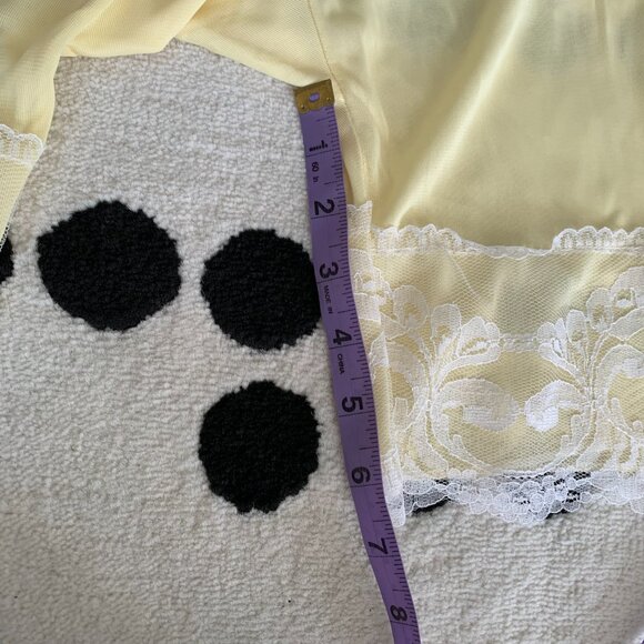 Vintage 60s Bloomers Yellow Sheer Chiffon Lace Lingerie Pettipants Boho Shorts - Picture 8 of 10